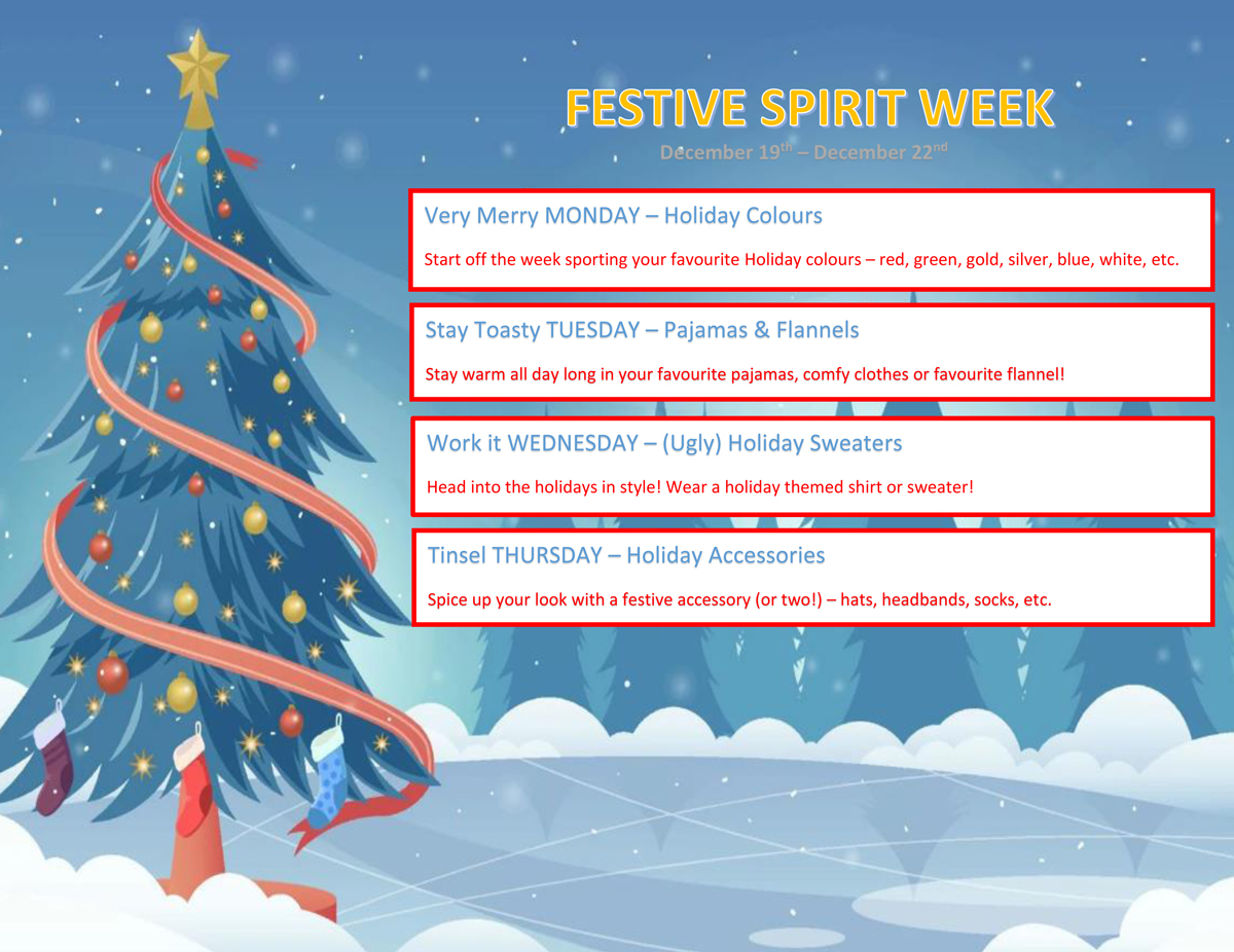 Festive Spirit Week 2022 2023
