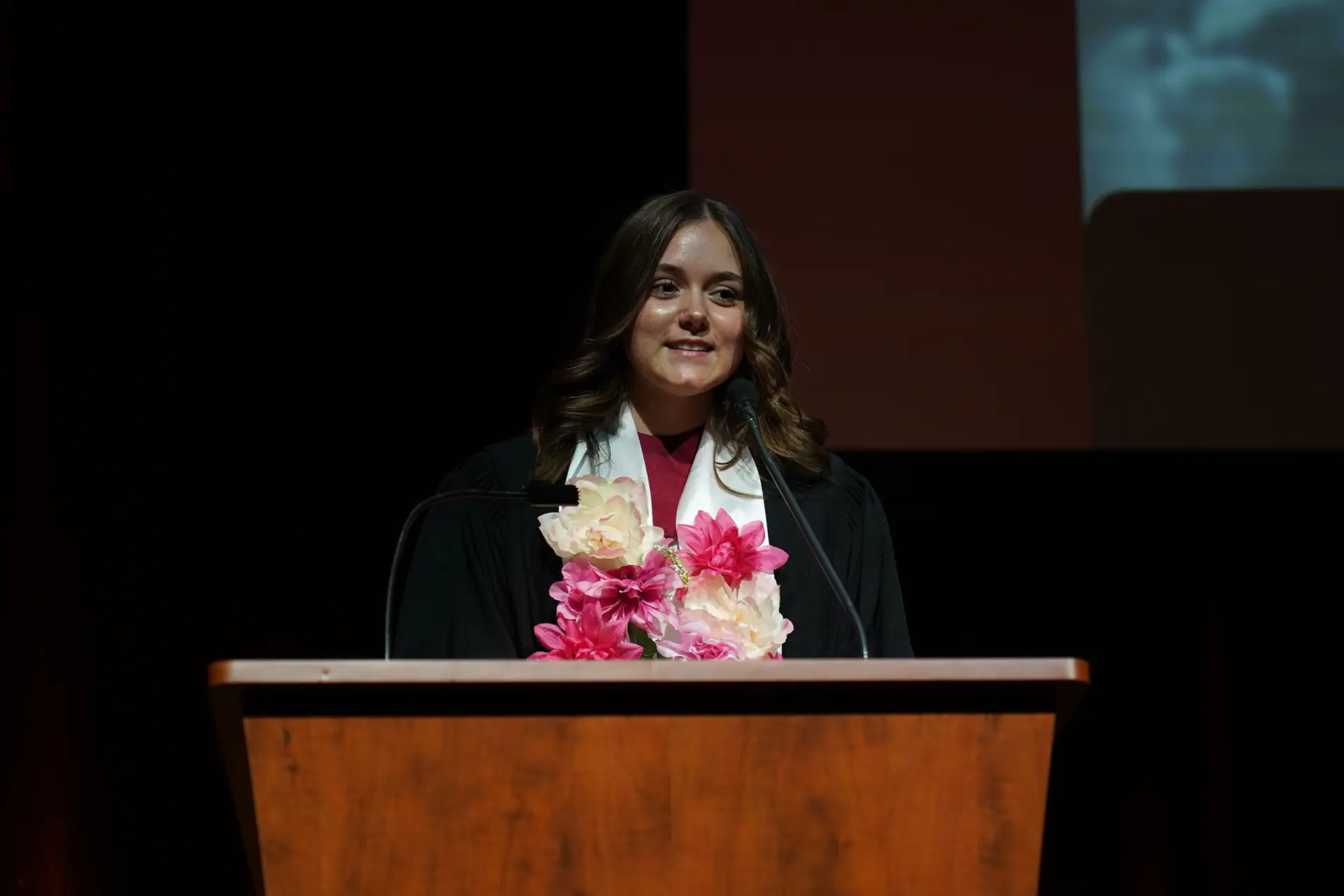 Senior Valedictorian Charlotte Berry Speaks At Metro Prep&Rsquo;S 2026 Graduation Ceremony.